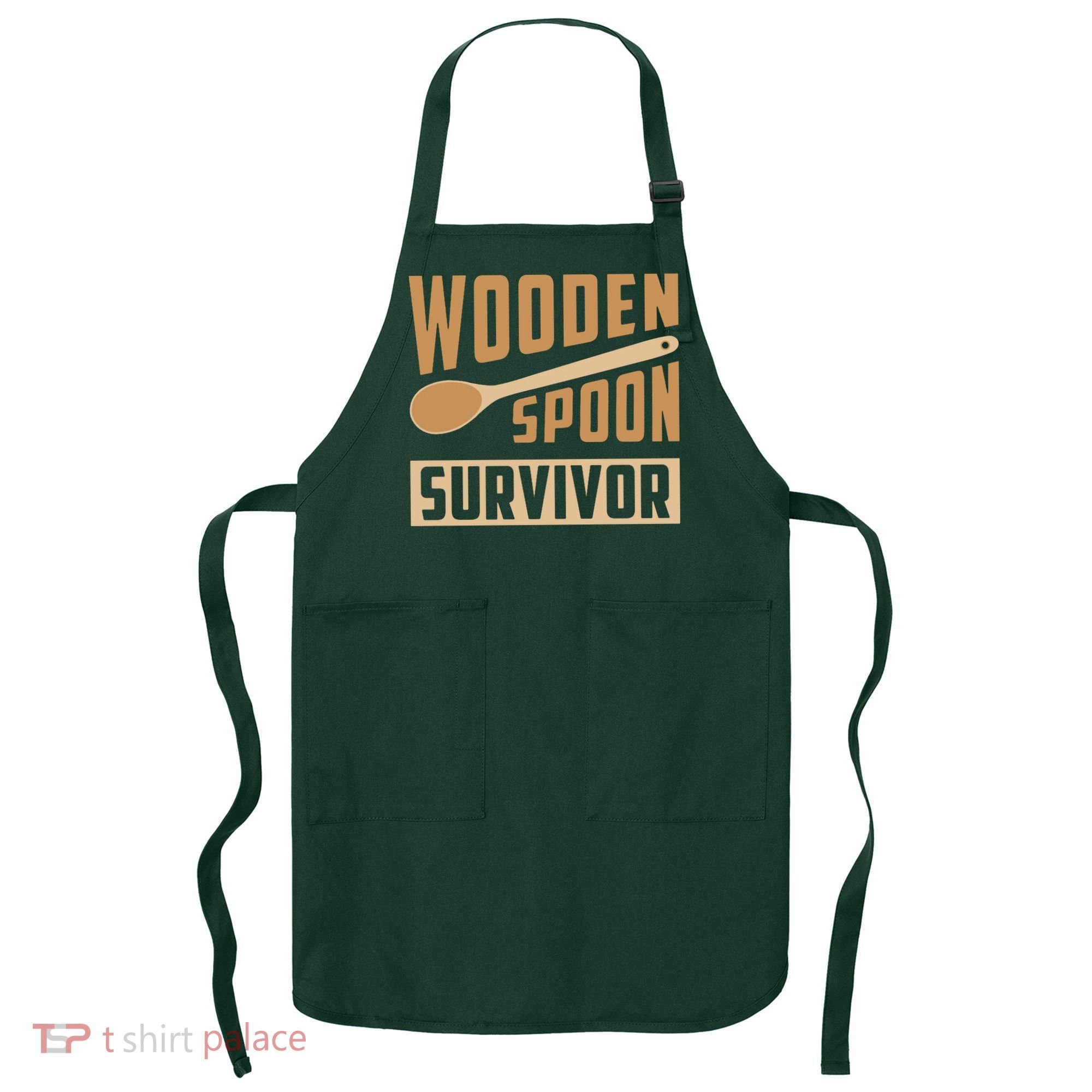 Wooden Spoon Survivor Funny Apron