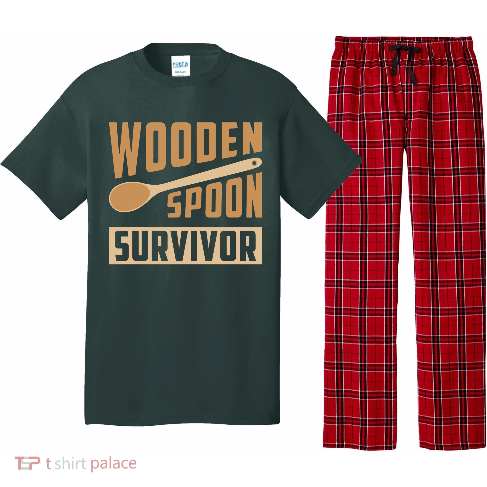 Wooden Spoon Survivor Funny Pajama Set