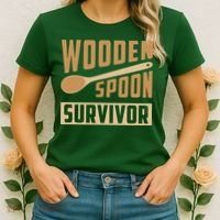Wooden Spoon Survivor Funny Women's T-Shirt thumb 2