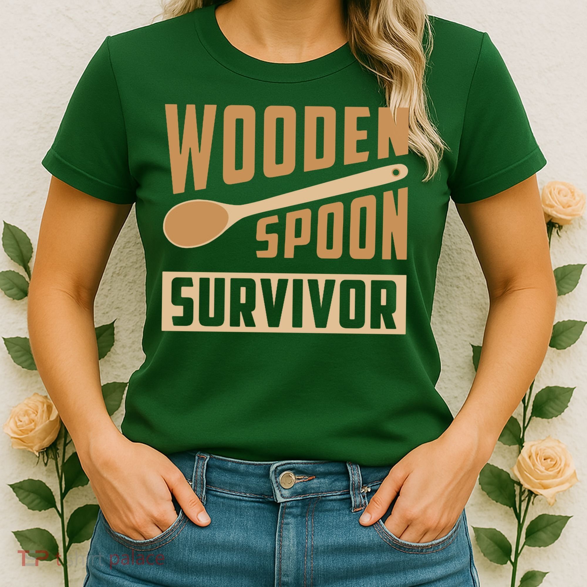 Wooden Spoon Survivor Funny Women's T-Shirt