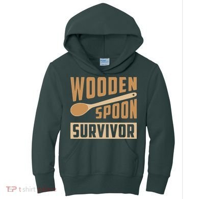 Wooden Spoon Survivor Funny Kids Hoodie