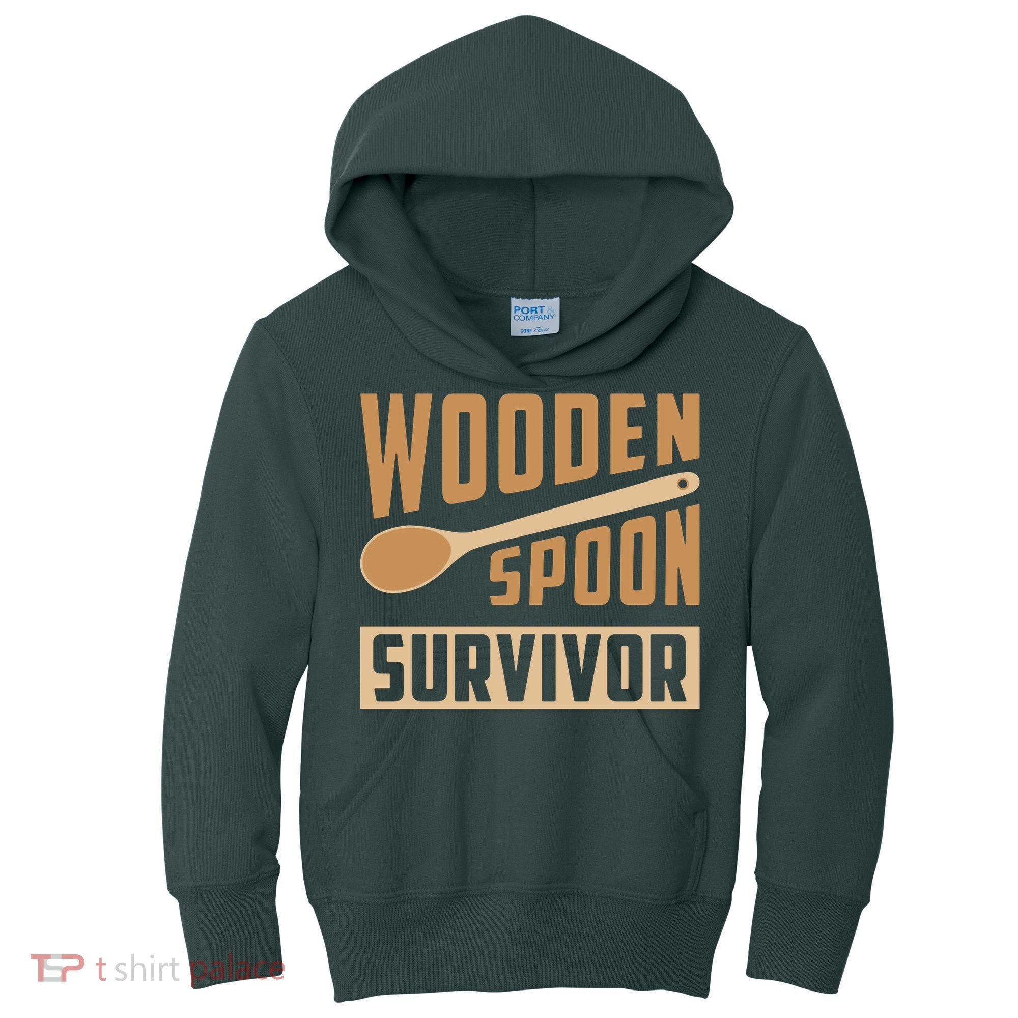 Wooden Spoon Survivor Funny Kids Hoodie