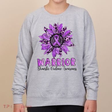 Warrior Survivor Support Domestic Violence Awareness Women's Sweatshirt