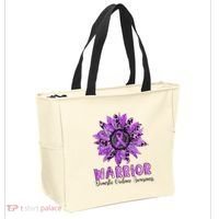 Warrior Survivor Support Domestic Violence Awareness Tote Bag thumb 2