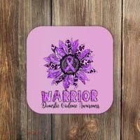 Warrior Survivor Support Domestic Violence Awareness Coaster thumb 0