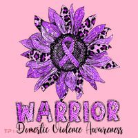Warrior Survivor Support Domestic Violence Awareness Coaster thumb 2