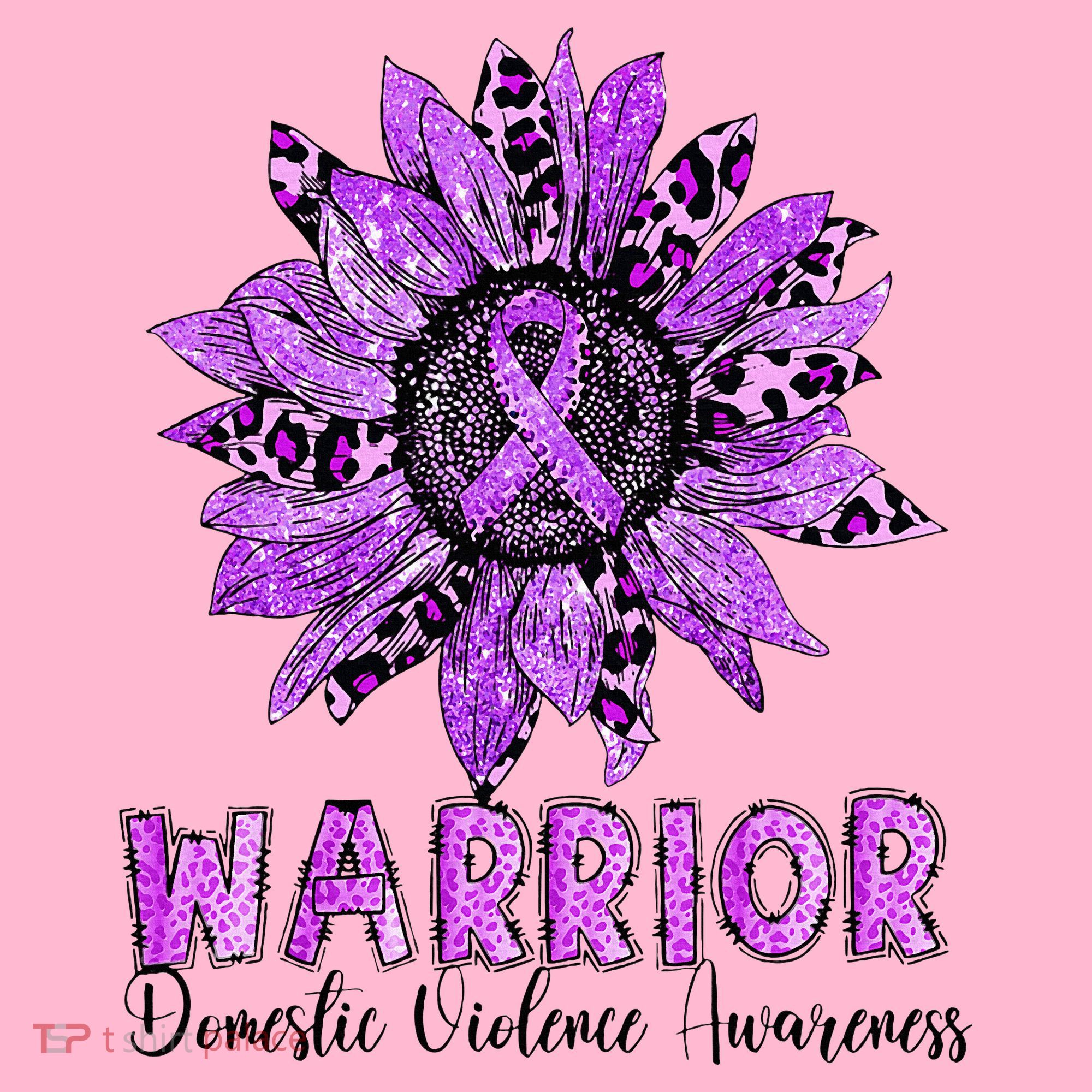 Warrior Survivor Support Domestic Violence Awareness Coaster