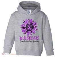 Warrior Survivor Support Domestic Violence Awareness Toddler Hoodie thumb 0
