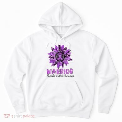 Warrior Survivor Support Domestic Violence Awareness Hoodie