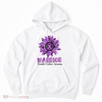 Warrior Survivor Support Domestic Violence Awareness Hoodie thumb 0