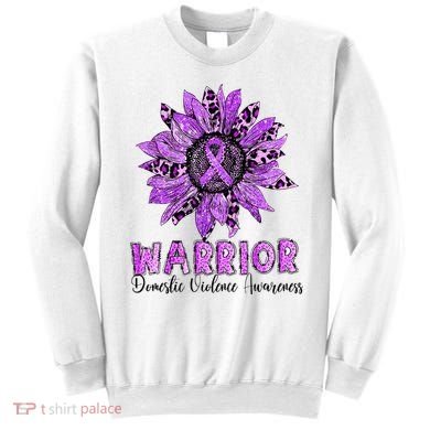 Warrior Survivor Support Domestic Violence Awareness Sweatshirt