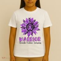 Warrior Survivor Support Domestic Violence Awareness T-Shirt thumb 4