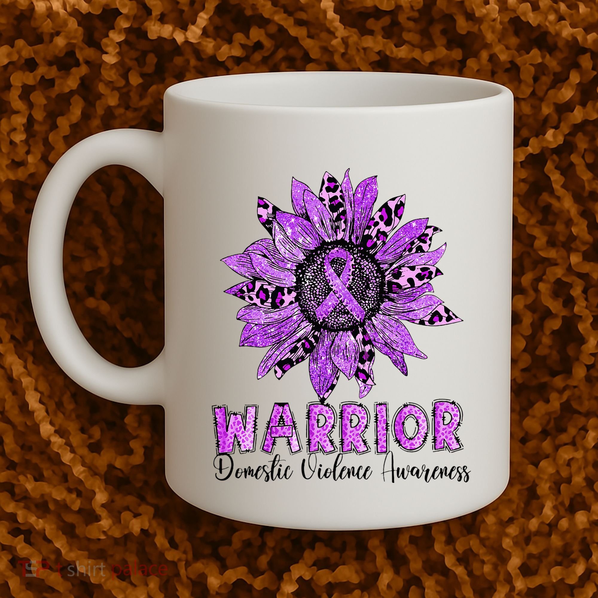 Warrior Survivor Support Domestic Violence Awareness Coffee Mug