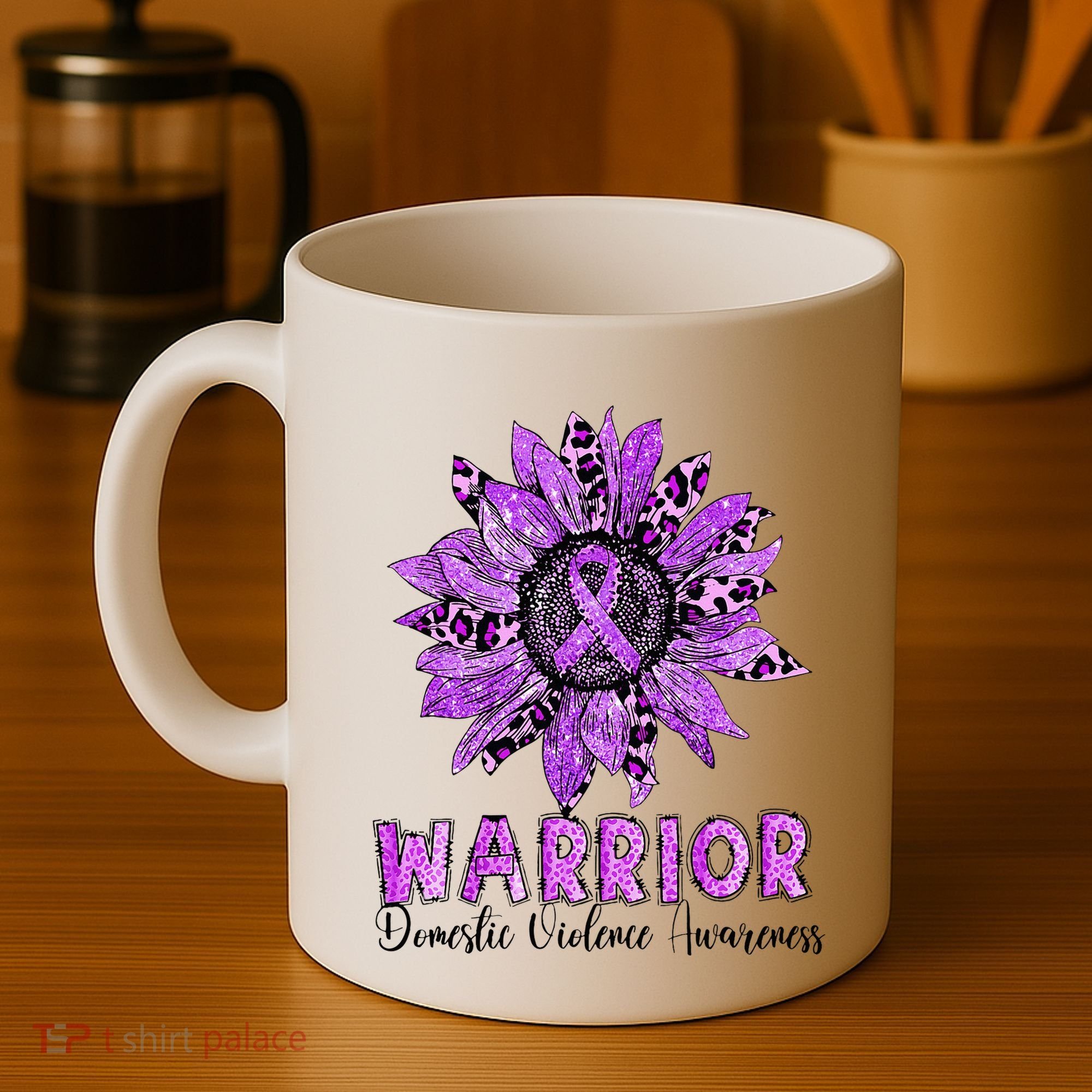 Warrior Survivor Support Domestic Violence Awareness Coffee Mug