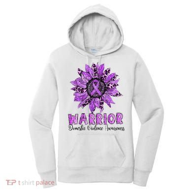 Warrior Survivor Support Domestic Violence Awareness Women's Hoodie