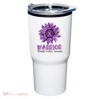 Warrior Survivor Support Domestic Violence Awareness Tumbler thumb 0