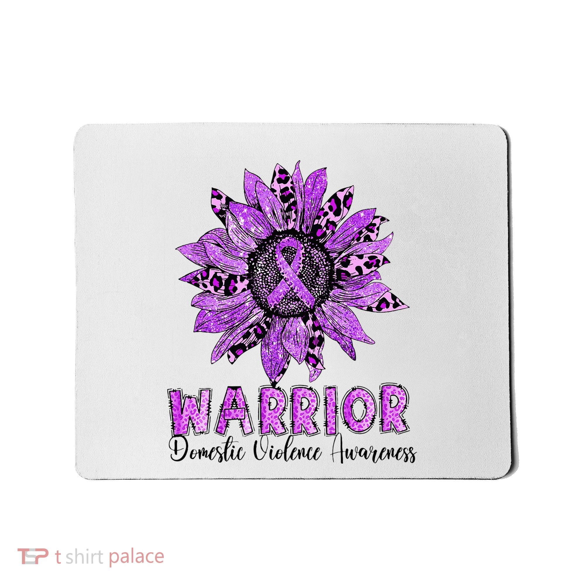 Warrior Survivor Support Domestic Violence Awareness Mousepad