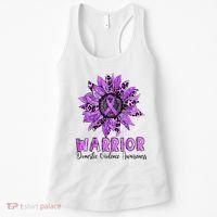 Warrior Survivor Support Domestic Violence Awareness Women's Tank Top thumb 0