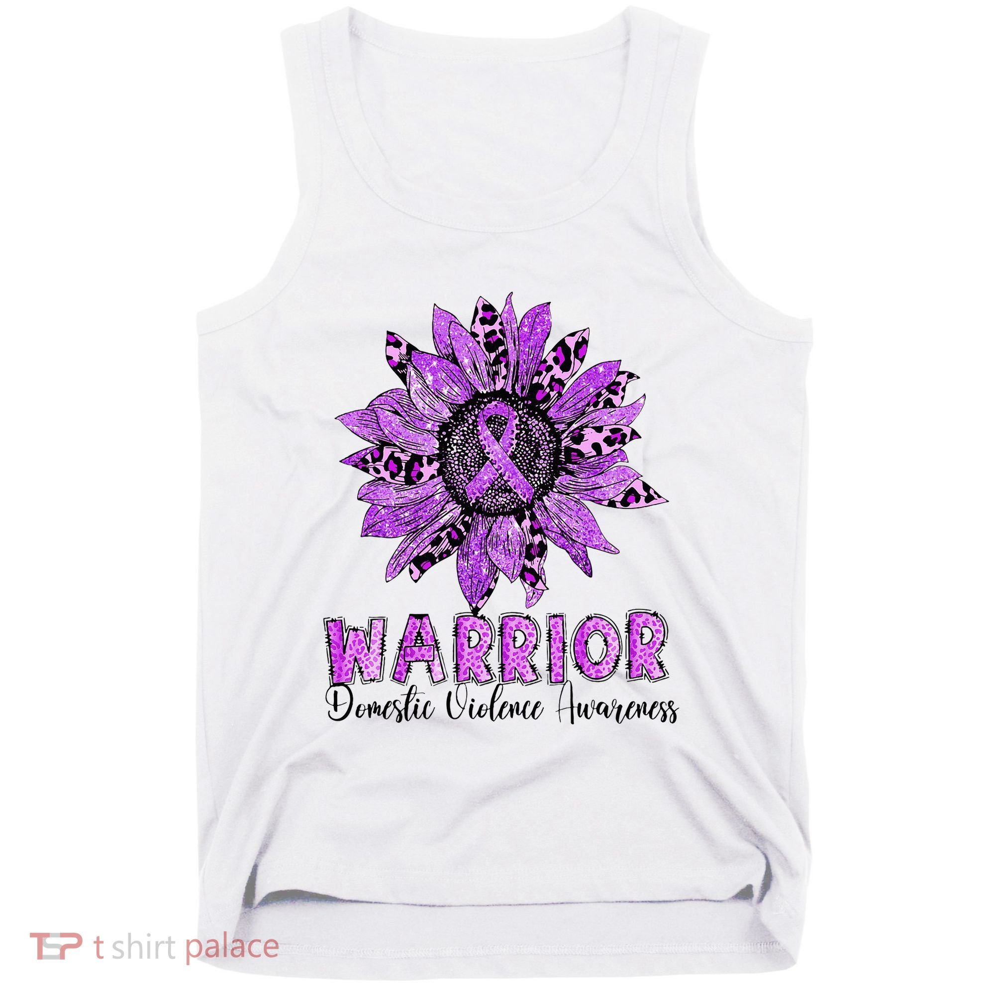 Warrior Survivor Support Domestic Violence Awareness Tank Top
