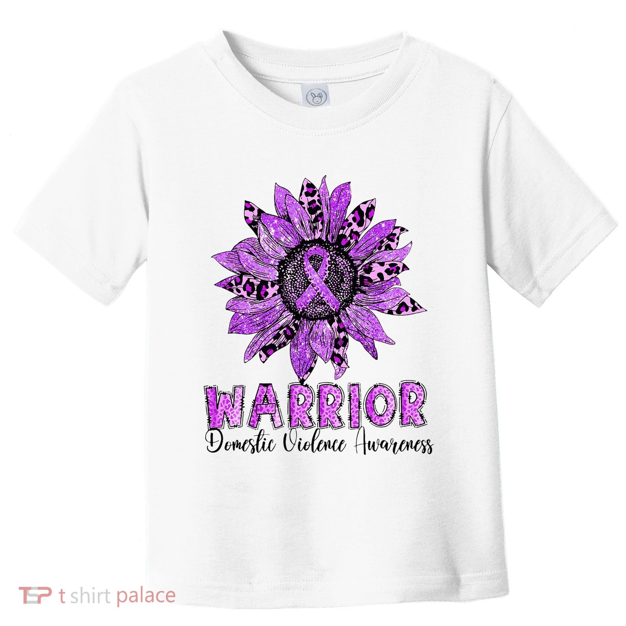 Warrior Survivor Support Domestic Violence Awareness Toddler T-Shirt