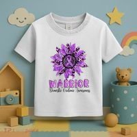Warrior Survivor Support Domestic Violence Awareness Toddler T-Shirt thumb 3