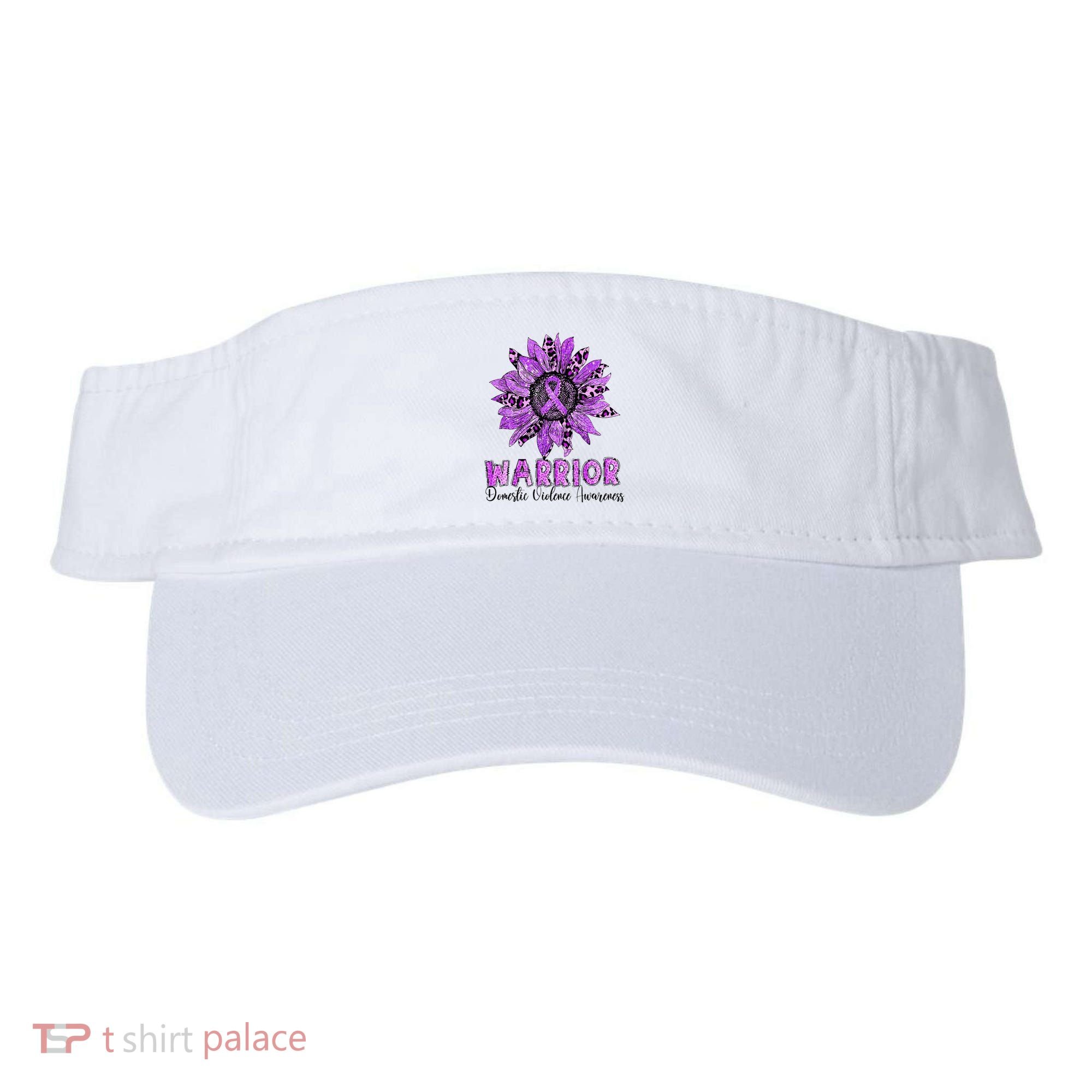 Warrior Survivor Support Domestic Violence Awareness Visor