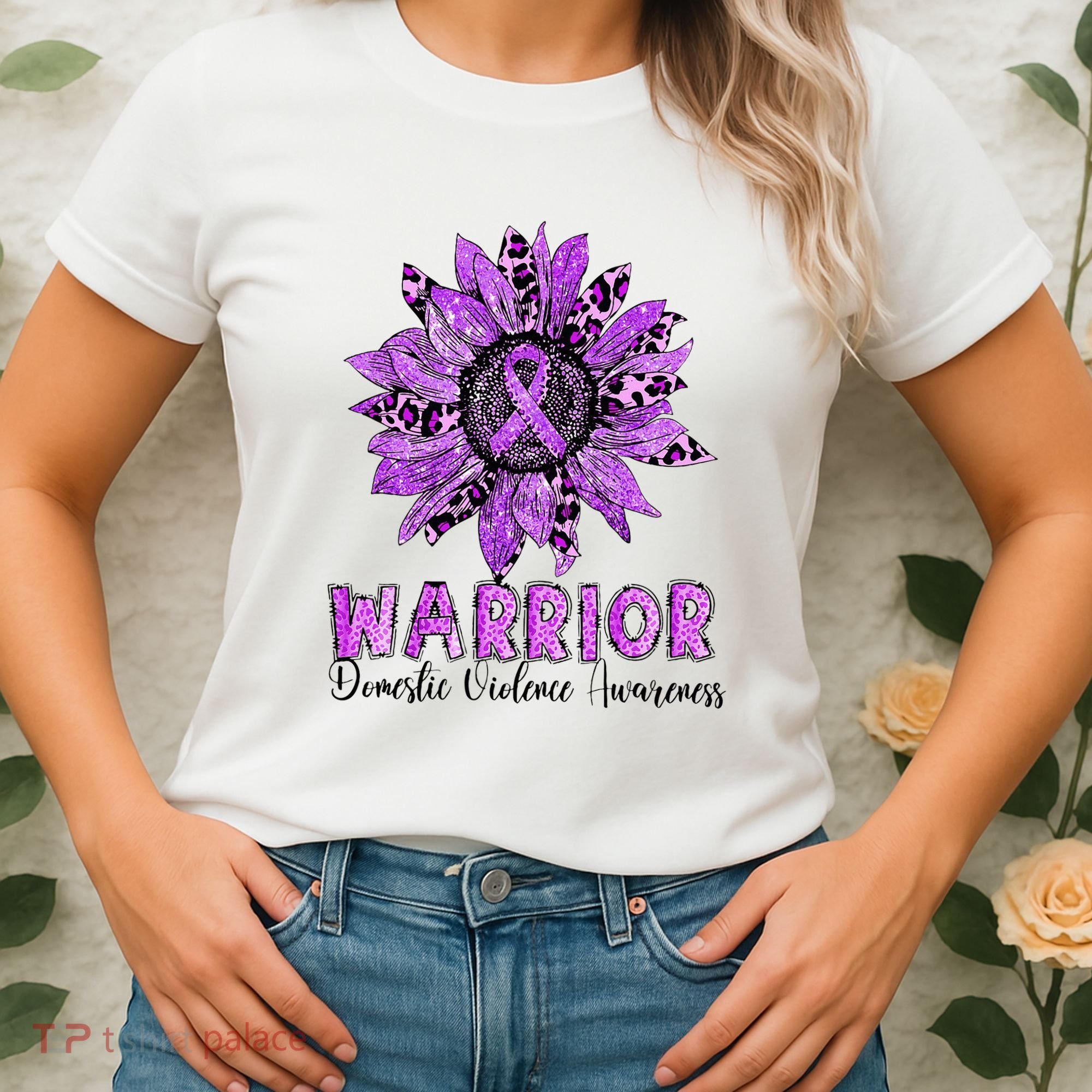 Warrior Survivor Support Domestic Violence Awareness Women's T-Shirt