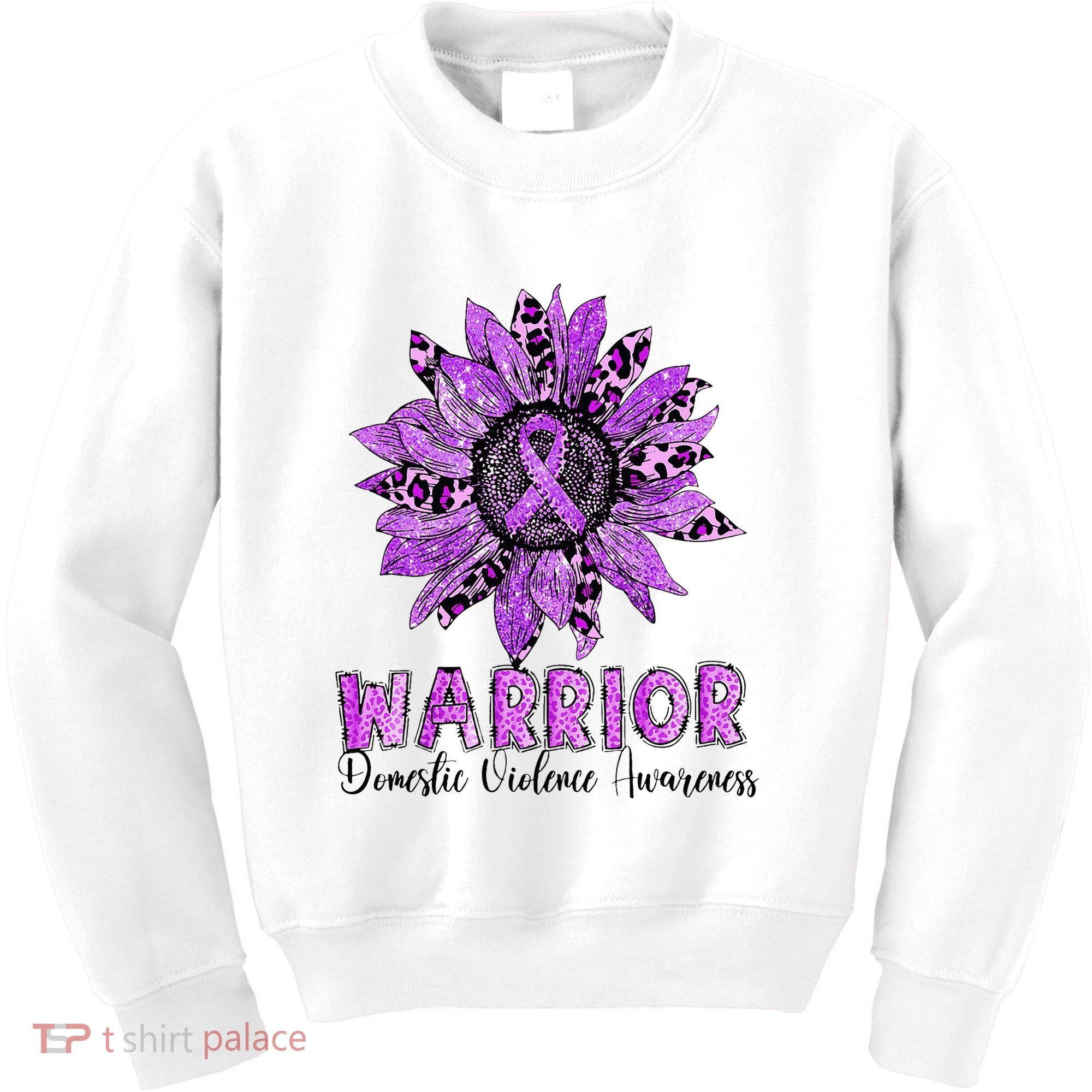 Warrior Survivor Support Domestic Violence Awareness Kids Sweatshirt