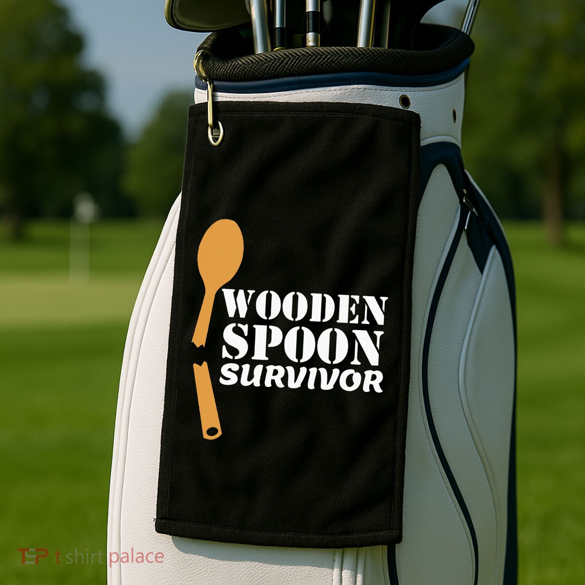 Wooden Spoon Survivor Italian Filipino Pride Golf Towel