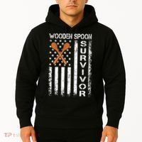 Wooden Spoon Survivor Humor Expression Funny Us Flag Hoodie thumb 2