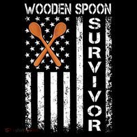 Wooden Spoon Survivor Humor Expression Funny Us Flag Women's Hoodie thumb 2