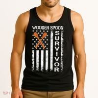 Wooden Spoon Survivor Humor Expression Funny Us Flag Tank Top thumb 3