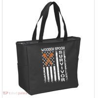 Wooden Spoon Survivor Humor Expression Funny Us Flag Tote Bag thumb 2