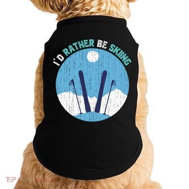 Winter Sport Skiing Lover Ski Instructor Funny Skier Ski Gift Doggie Tank