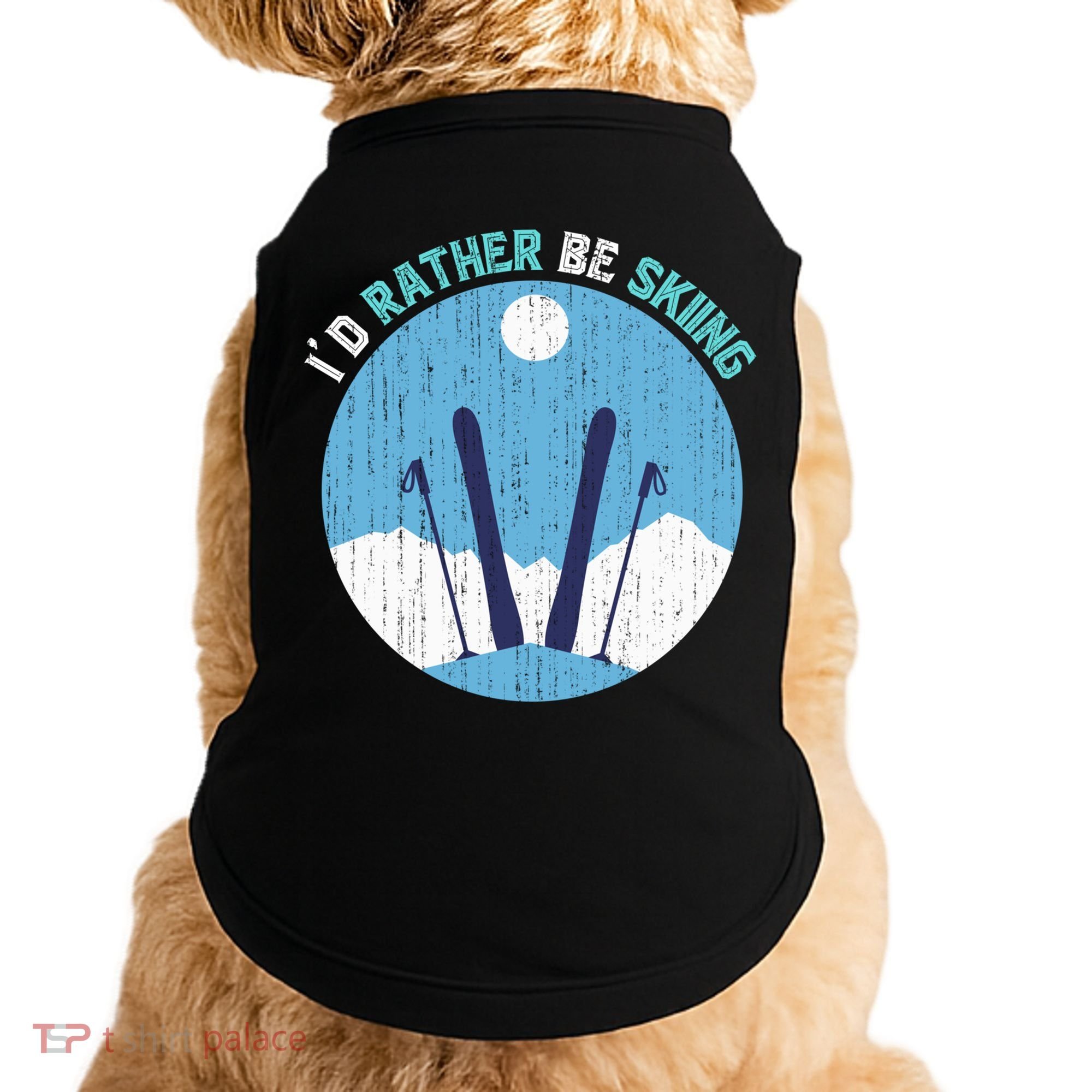 Winter Sport Skiing Lover Ski Instructor Funny Skier Ski Gift Doggie Tank