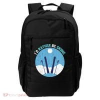 Winter Sport Skiing Lover Ski Instructor Funny Skier Ski Gift Backpack thumb 0