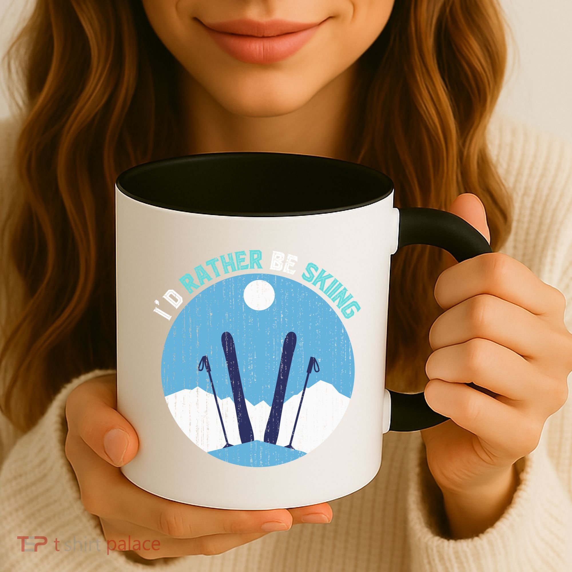 Winter Sport Skiing Lover Ski Instructor Funny Skier Ski Gift Coffee Mug