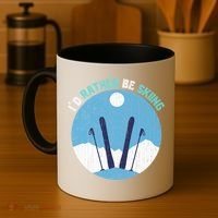 Winter Sport Skiing Lover Ski Instructor Funny Skier Ski Gift Coffee Mug thumb 4