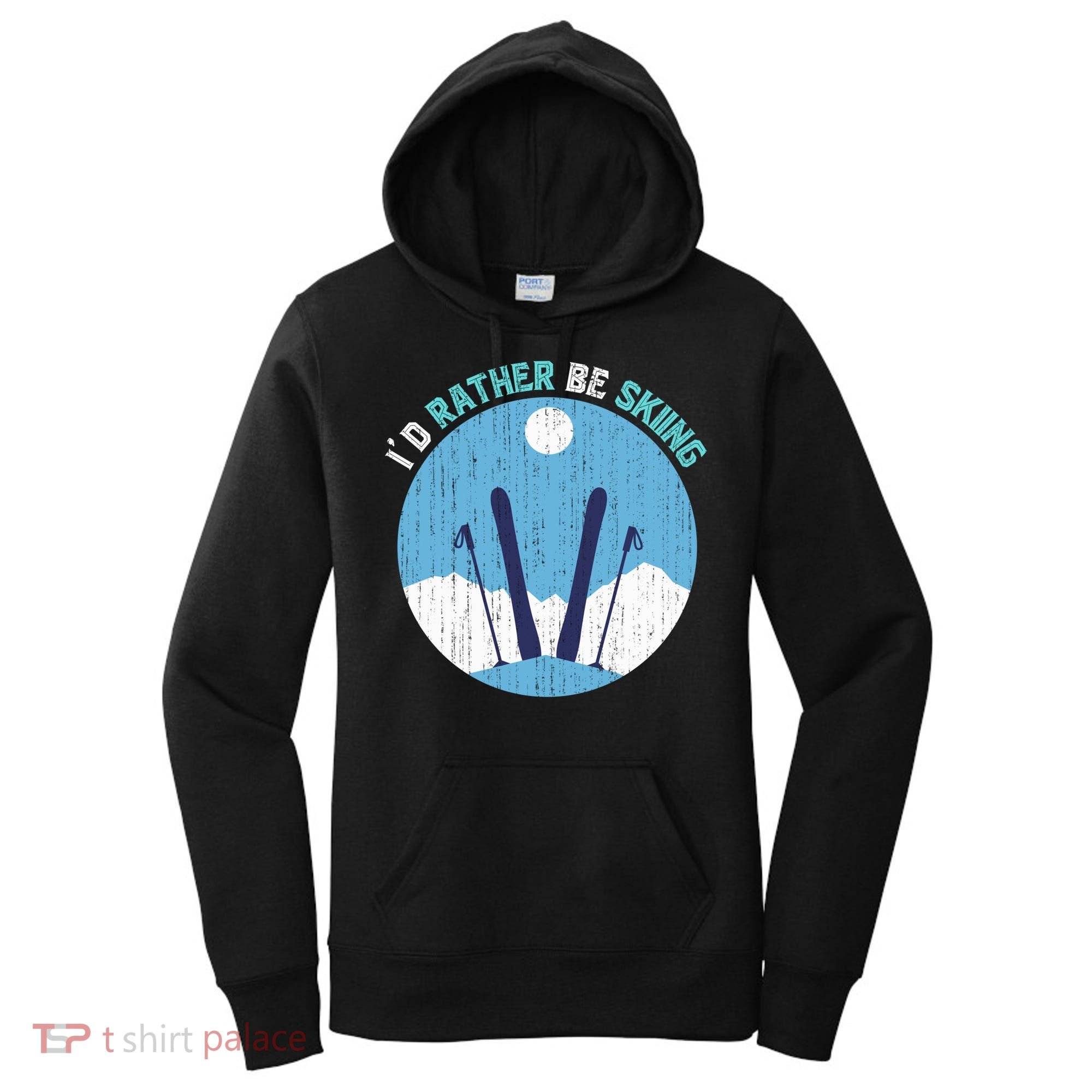 Winter Sport Skiing Lover Ski Instructor Funny Skier Ski Gift Women's Hoodie