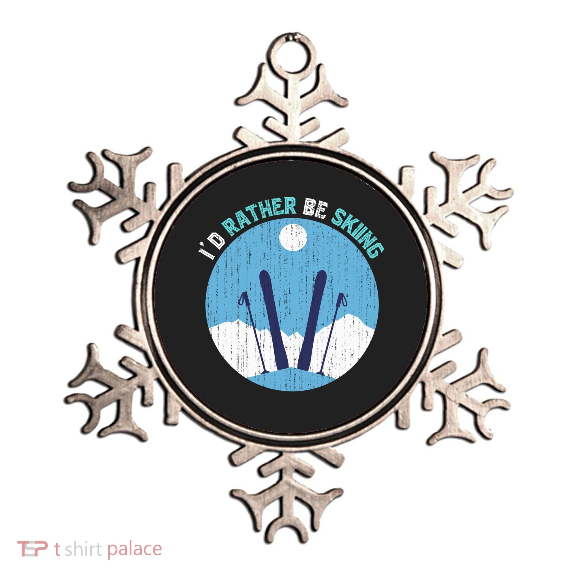 Winter Sport Skiing Lover Ski Instructor Funny Skier Ski Gift Ornament