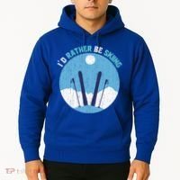 Winter Sport Skiing Lover Ski Instructor Funny Skier Ski Gift Hoodie thumb 2