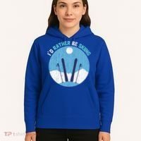 Winter Sport Skiing Lover Ski Instructor Funny Skier Ski Gift Hoodie thumb 5