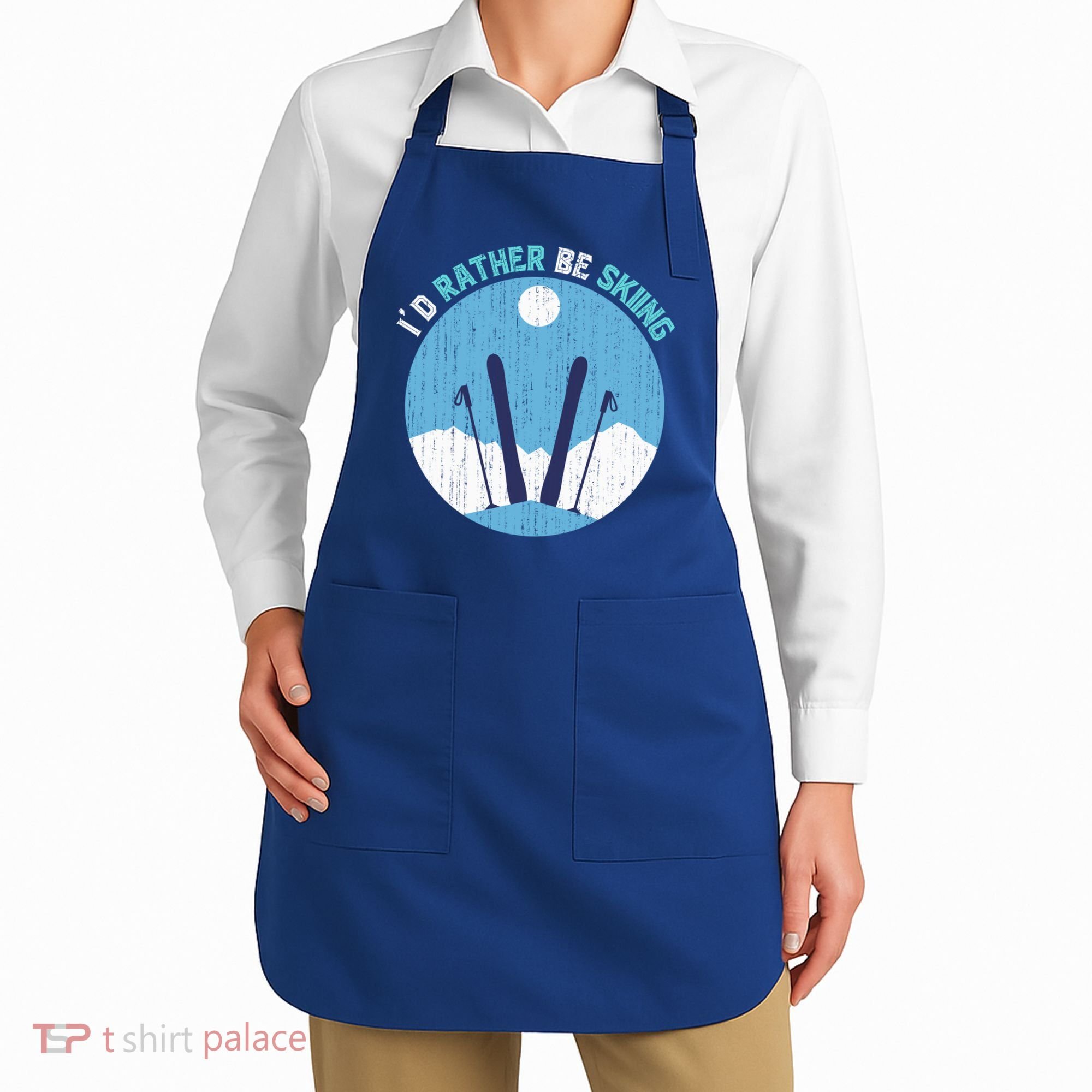 Winter Sport Skiing Lover Ski Instructor Funny Skier Ski Gift Apron