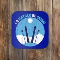 Winter Sport Skiing Lover Ski Instructor Funny Skier Ski Gift Coaster thumb 0