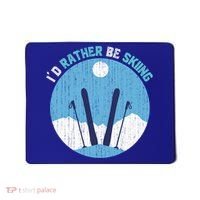 Winter Sport Skiing Lover Ski Instructor Funny Skier Ski Gift Mousepad thumb 0
