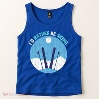 Winter Sport Skiing Lover Ski Instructor Funny Skier Ski Gift Tank Top thumb 2