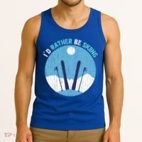 Winter Sport Skiing Lover Ski Instructor Funny Skier Ski Gift Tank Top thumb 3