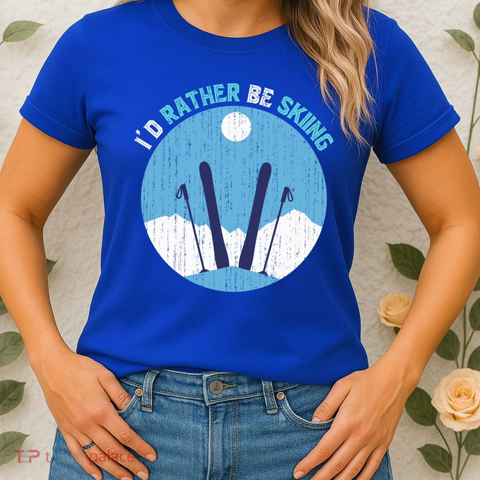 Winter Sport Skiing Lover Ski Instructor Funny Skier Ski Gift Women's T-Shirt