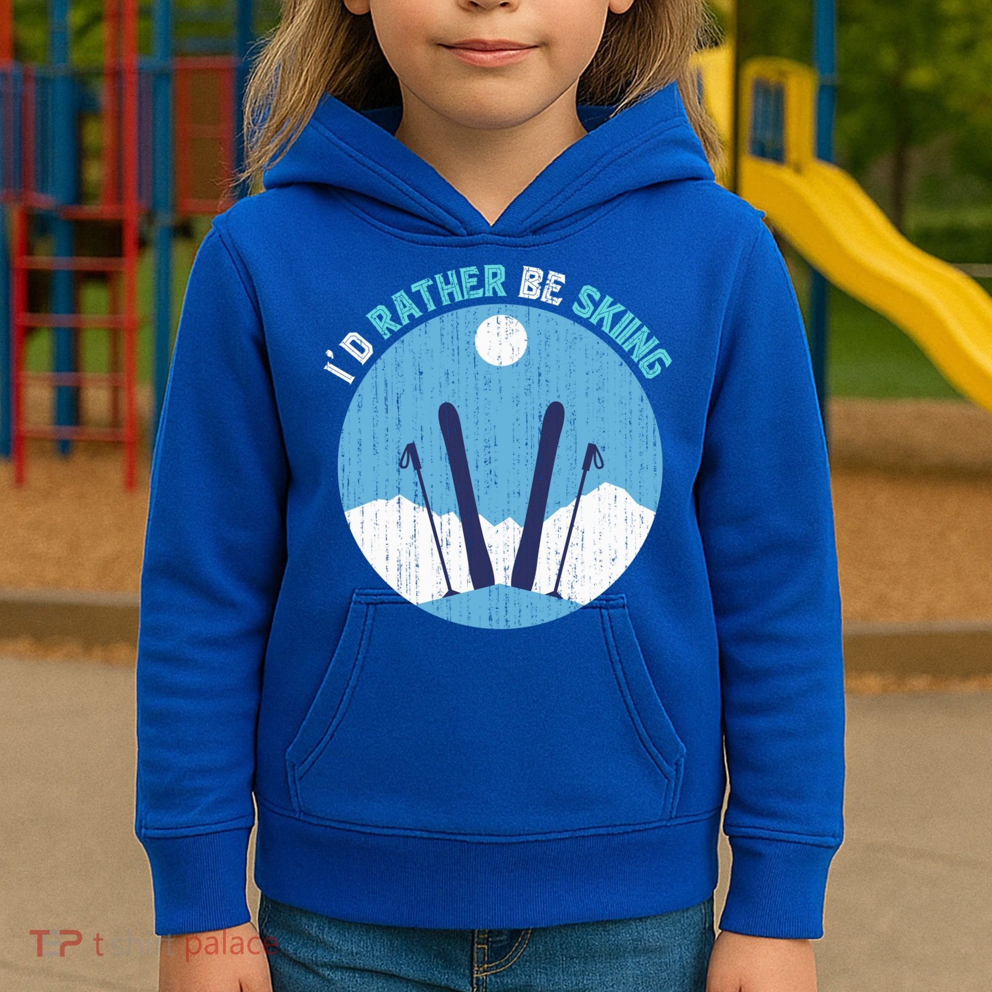 Winter Sport Skiing Lover Ski Instructor Funny Skier Ski Gift Kids Hoodie