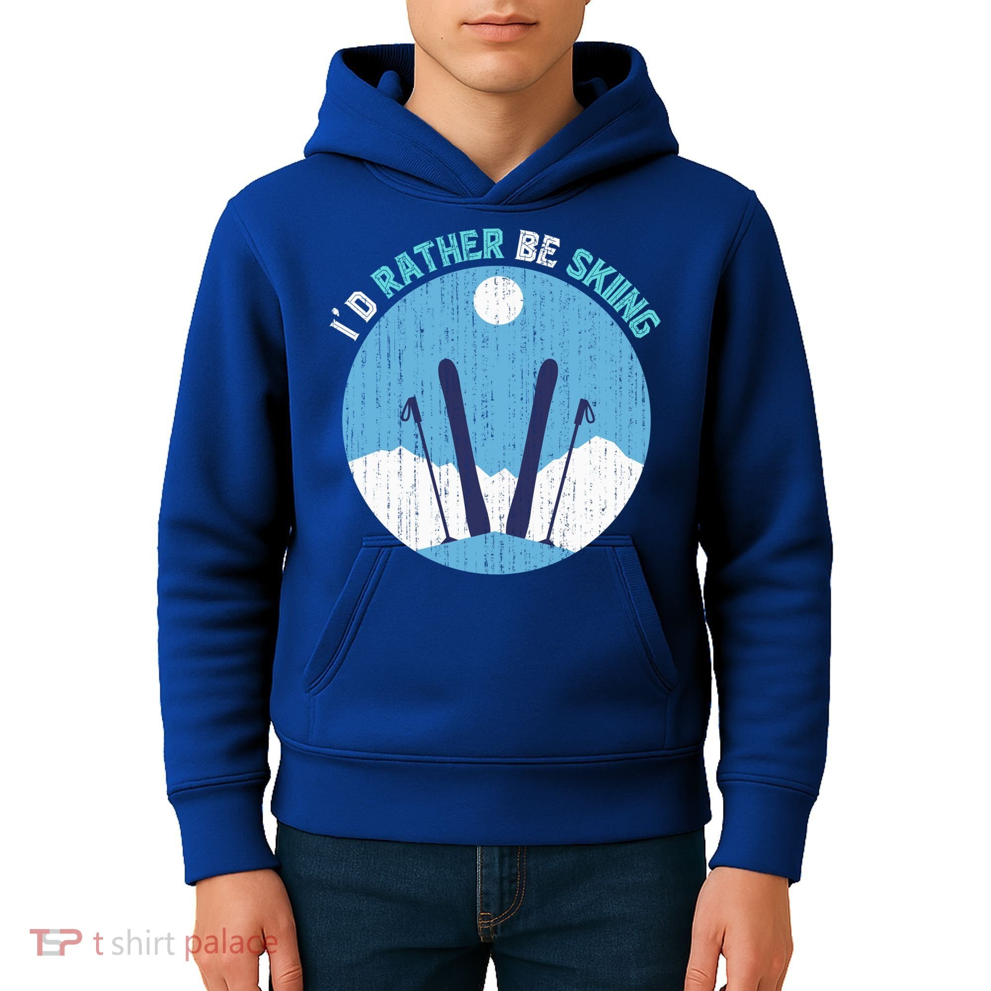 Winter Sport Skiing Lover Ski Instructor Funny Skier Ski Gift Kids Hoodie